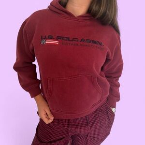 U.S. Polo Assn. Burgundy Hoodie